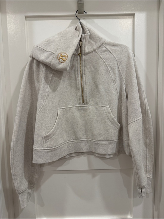 lululemon athletica Sweaters - lululemon athletica Light Gray Half-Zip Pullover Sweatshirt